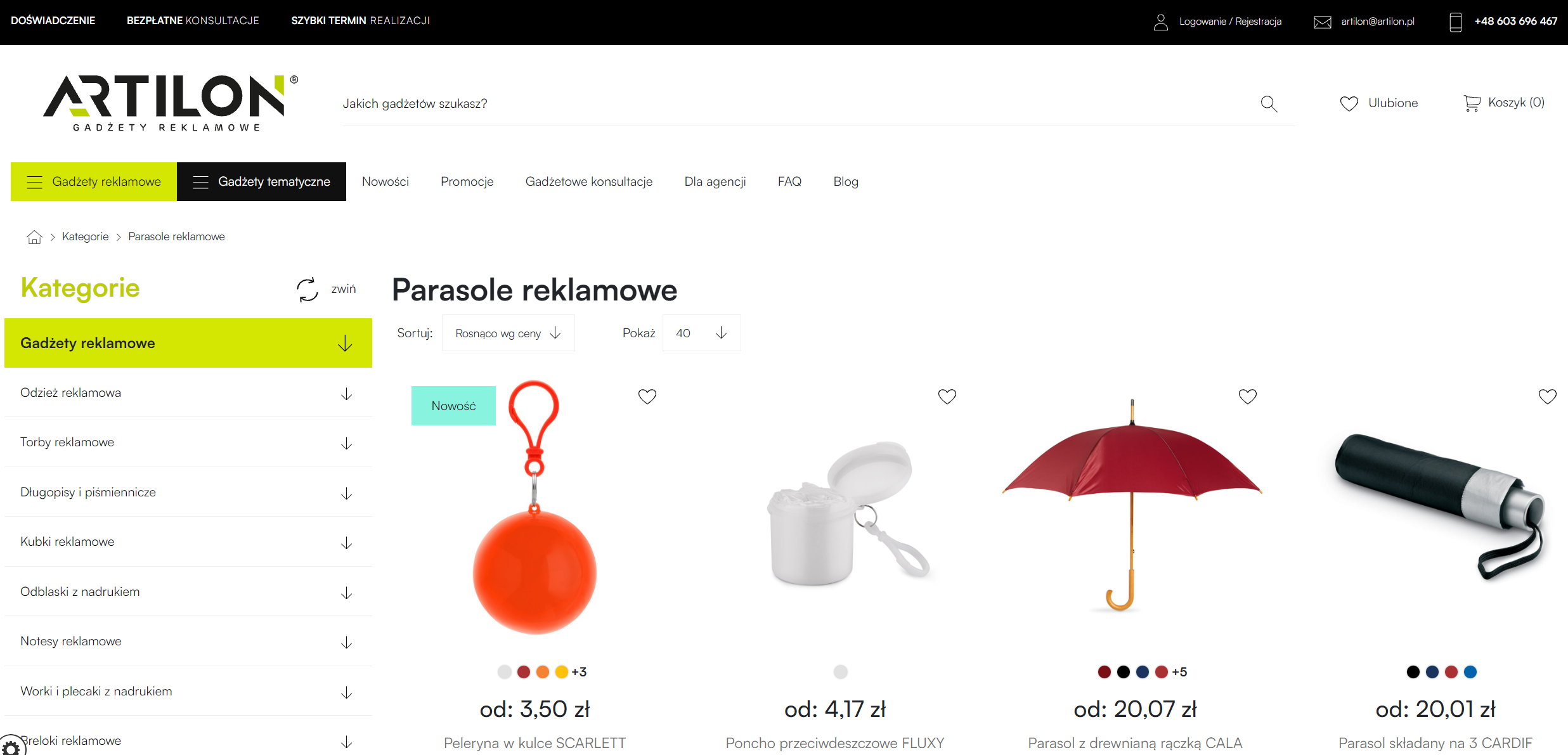 Parasole reklamowe jako prezent firmowy, który nie trafia do szuflady