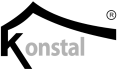 Logo firmy Konstal - producent  garaży blaszanych i bram garażowych