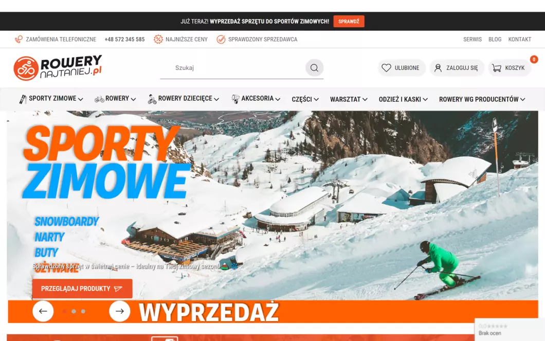 Zrzut ekranu strony