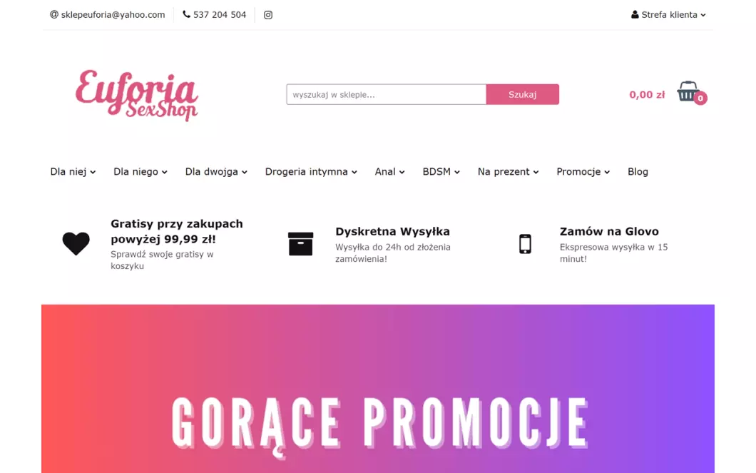 Zrzut ekranu strony