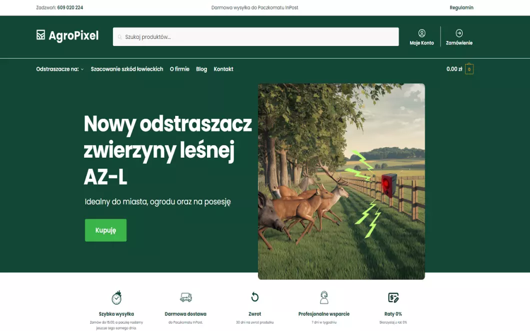 Zrzut ekranu strony
